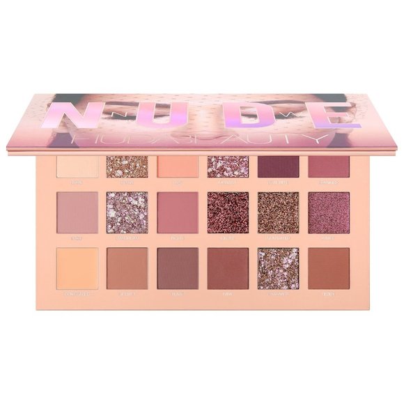 NIB Huda Beauty The New Nude Matte, Shimmer, Metallic 18-Color Eyeshadow Palette